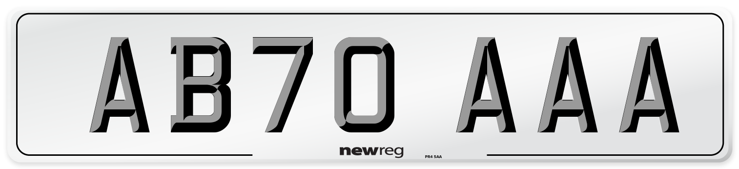 AB70 AAA Number Plate from New Reg
